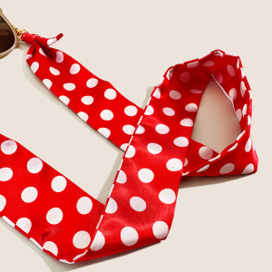 Lunettes De Soleil En Polyester À Imprimé Léopard Et Pois, Collection Simple Series, Avec Accessoires. h5 Image4