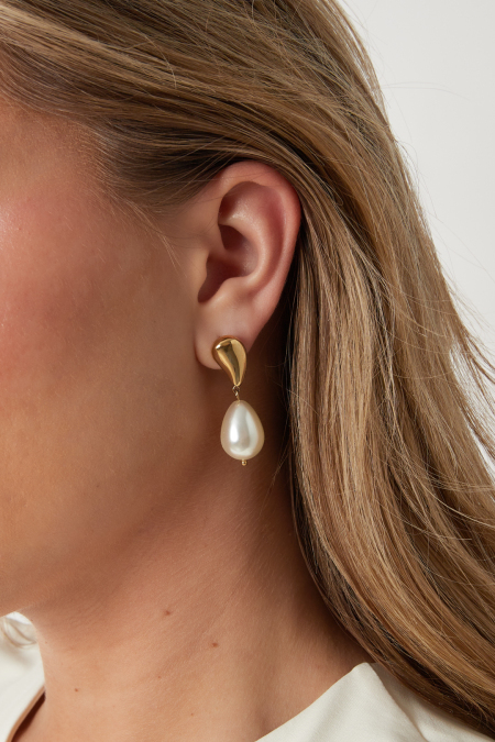 Boucles d'oreilles pendantes en acier inoxydable, forme irrégulière, collection Simple Daily Simple, bijoux pour femmes 2