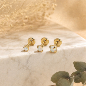 Boucles D'Oreilles Élégantes Et Irrégulières De La Collection Romantique, Couleur Or, En Argent Sterling 925. h5 Image3