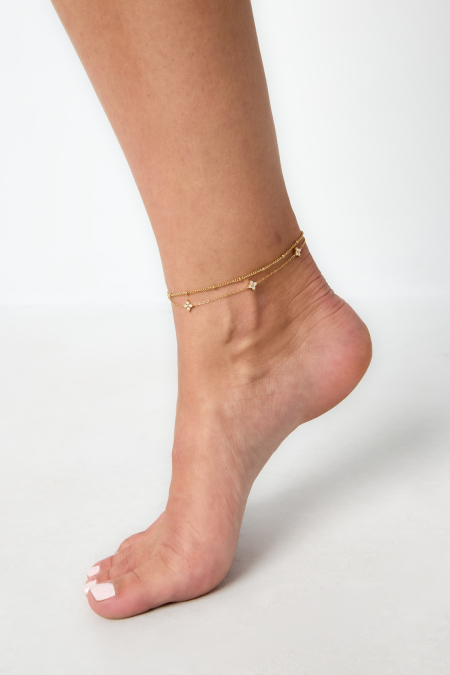 Bracelet de cheville en acier inoxydable Star Simple Daily Simple Series Bijoux pour femmes 2