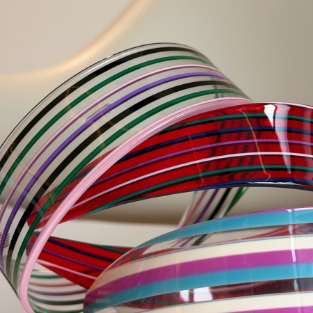 Bandeaux à cheveux en acétate de couleur mélangée, collection Simple Series Daily Stripe 2