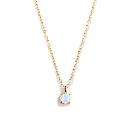 Collier élégant en argent sterling 925 couleur or, série 925