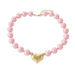 Colliers De Perles En Résine Sweet Heart Beads Pour Femmes h5 Image2
