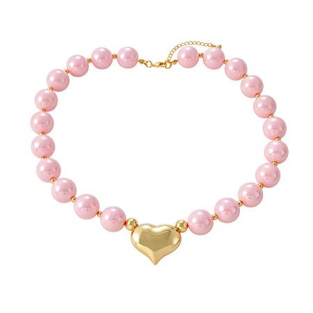 Colliers de perles en résine Sweet Heart Beads pour femmes 2