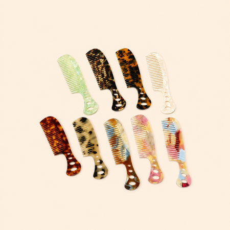 Peignes à l'acide acétique Simple Series Daily Leopard Print Mixte Color Gradient Color