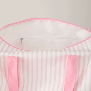 Sacs De Sport Et De Voyage Ronds Pour Femmes En Toile Imprimée À Rayures Multicolores Style Sportif h5 Image8