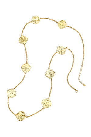 Colliers Longs En Acier Inoxydable, Forme Géométrique, Collection Simple Pour Le Quotidien, Bijoux Pour Femmes h5 Image4