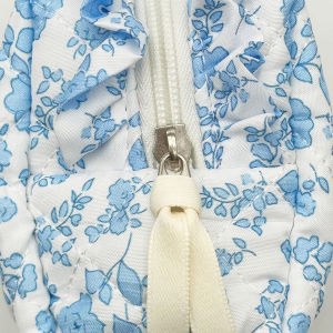 Trousses À Maquillage En Polyester À Nœud Papillon Rose Et Fleurs, Collection Simple Series Sweet Flower Animal Bow. h5 Image5