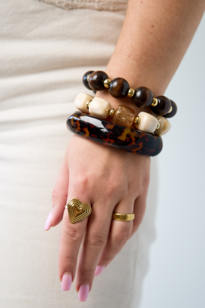 Bracelets En Résine À Imprimé Léopard, Collection Classique Et Simple Pour Femmes h5 Image2