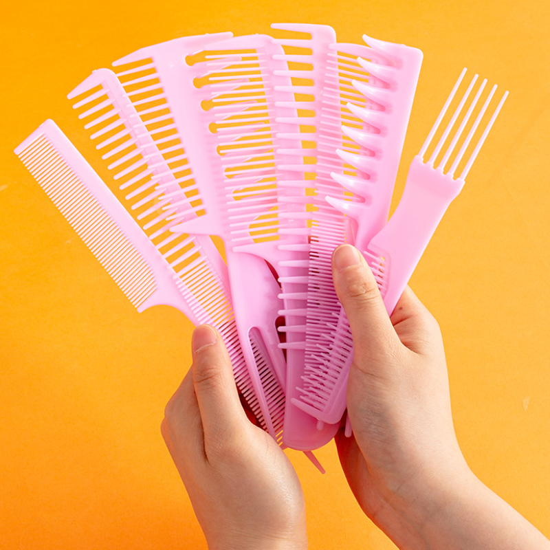 Peignes En Plastique Uni Couleur Quotidienne De La Gamme Simple Series Image4