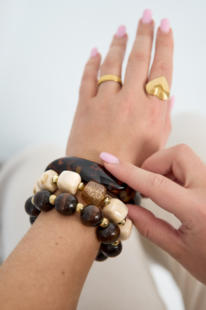 Bracelet De Perles Avec Une Perle Scintillante Remarquable h5 Image2