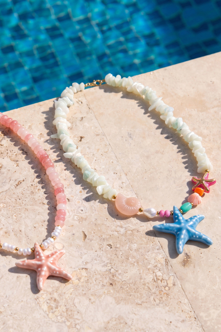 Colliers de perles de verre Étoile de mer Vacances/Plage Collection romantique Bijoux pour femmes 2