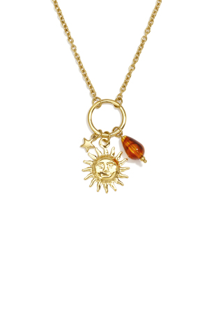 Colliers Pendentifs En Acier Inoxydable Sun Simple Daily Simple Series Bijoux Pour Femmes h5 Image4