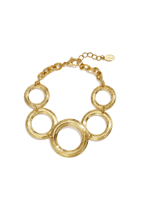 Bracelet en acier inoxydable à maillons ronds, collection Daily Simple, bijoux pour femmes