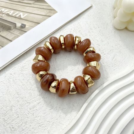 Bracelets rétro en perles acryliques pour femmes