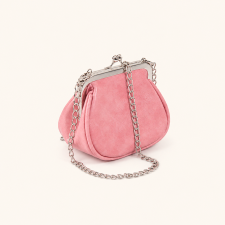 Sac bandoulière rond pour femme, style décontracté, couleur unie, en PU de qualité supérieure, avec détails métalliques.