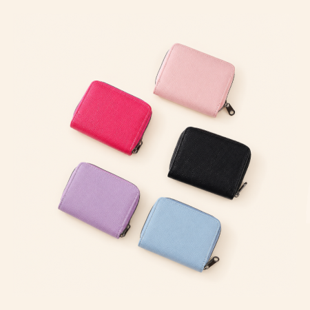 Portefeuilles et porte-cartes carrés pour femmes, style décontracté, couleur unie, en PU de qualité supérieure