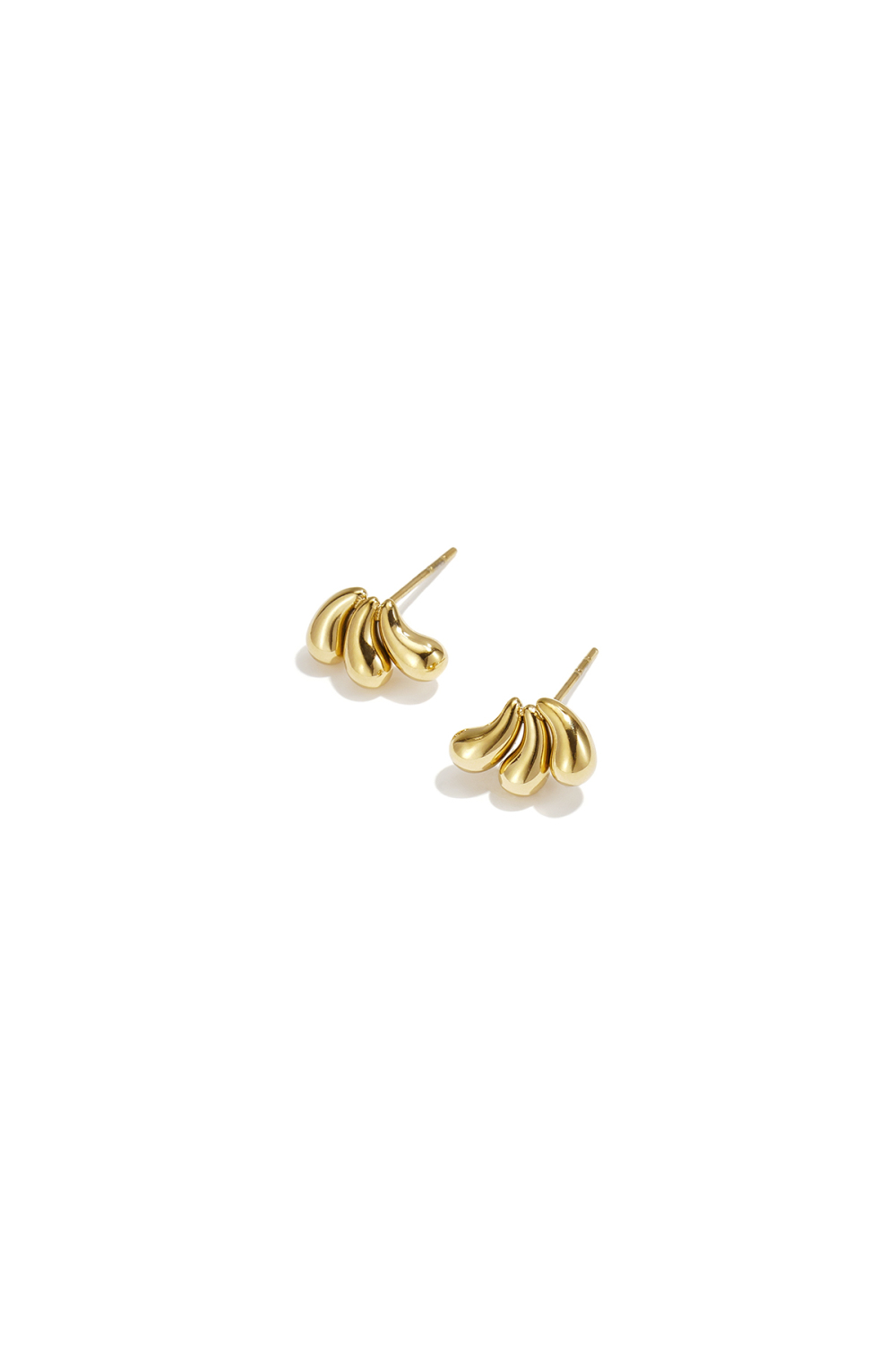 Boucles D'Oreilles Puces En Acier Inoxydable, Forme Irrégulière, Collection Simple Daily Simple, Bijoux Pour Femmes