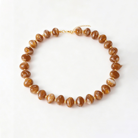 Colliers de perles en résine pour femmes de la collection Romantic Series Daily Beads
