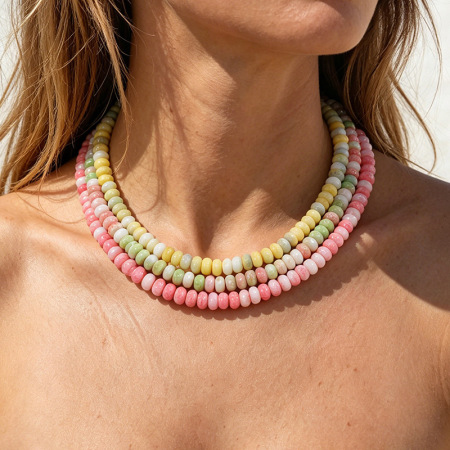 Colliers de perles pour femmes, collection romantique Sweet Beads, pierres naturelles 2