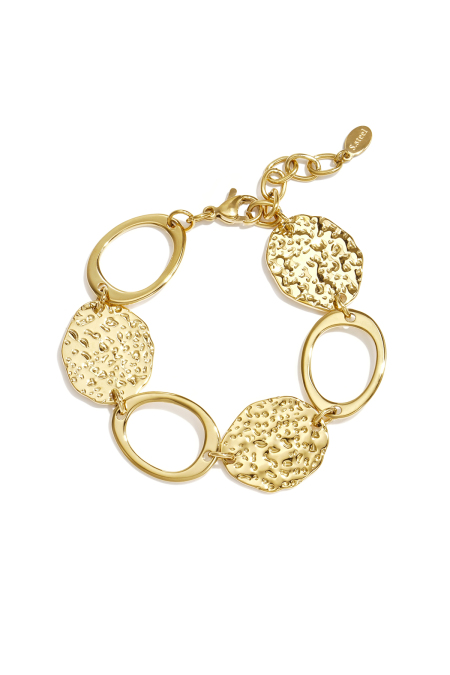 Bracelets à maillons en acier inoxydable, collection rétro classique pour femmes