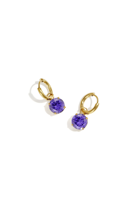 Boucles d'oreilles pendantes en acier inoxydable, forme géométrique, collection simple et décontractée pour femmes
