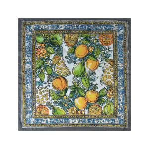 Écharpes D'Été En Satin Et Mousseline De Soie Multicolores, Motif Fruits, Collection Luxe h5 Image2