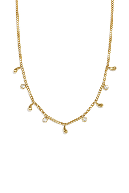 Colliers pendentifs en acier inoxydable, collection Goutte, bijoux simples pour le quotidien