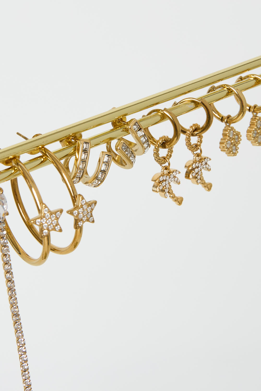 Boucles D'Oreilles Pendantes En Acier Inoxydable, Collection Plant Simple Daily Simple, Bijoux Pour Femmes h5Image3