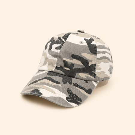 Casquette de baseball en coton de couleur mélangée, forme irrégulière décontractée, collection Simple Series 2
