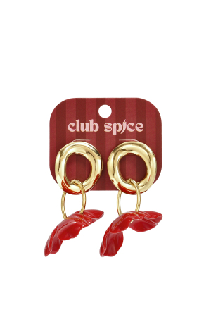 Boucles D'Oreilles Rondes Avec Fleur Pendante h5 Image7