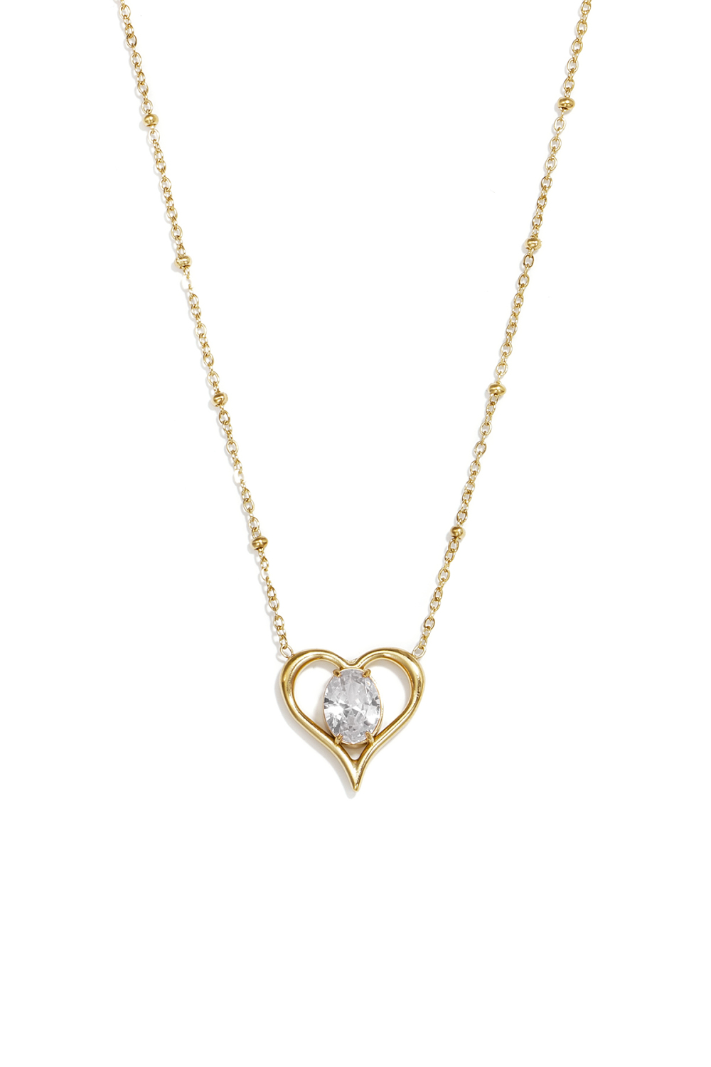 Colliers Pendentifs En Acier Inoxydable En Forme De Cœur, Collection Daily Simple, Bijoux Pour Femmes h5Image3