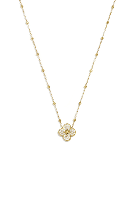 Colliers pendentifs en acier inoxydable Clover, collection Daily Simple, bijoux pour femmes