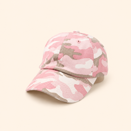 Casquette de baseball en coton de couleur mélangée, forme irrégulière décontractée, collection Simple Series