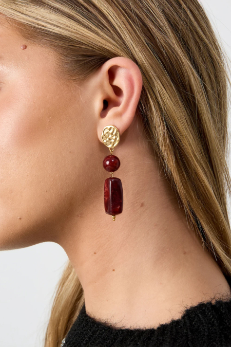Boucles d'oreilles pendantes en acier inoxydable, perles, collection rétro classique du quotidien, bijoux pour femmes 2