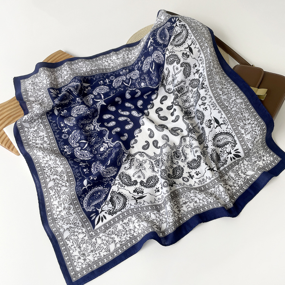 Écharpes D'Été En Polyester À Motif Cachemire Multicolore Décontracté De La Collection Ethnic Series Image5