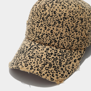 Casquette De Baseball Rétro En Coton À Imprimé Léopard Simple Series h5 Image4