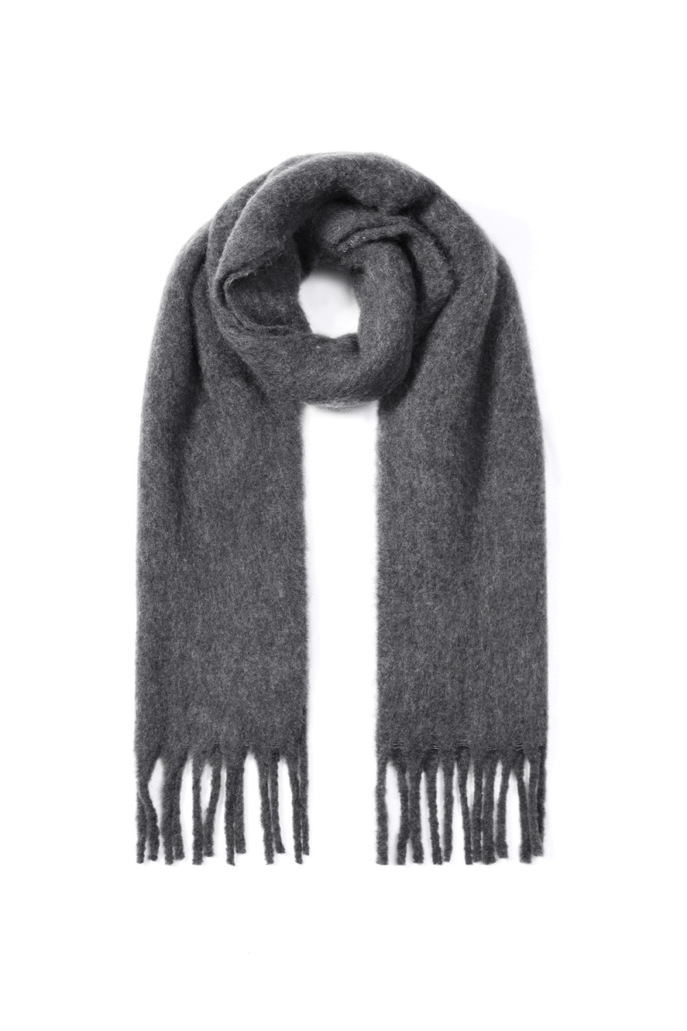 Écharpes D'Hiver Unies En Polyester Simple, Accessoires Du Quotidien Image3