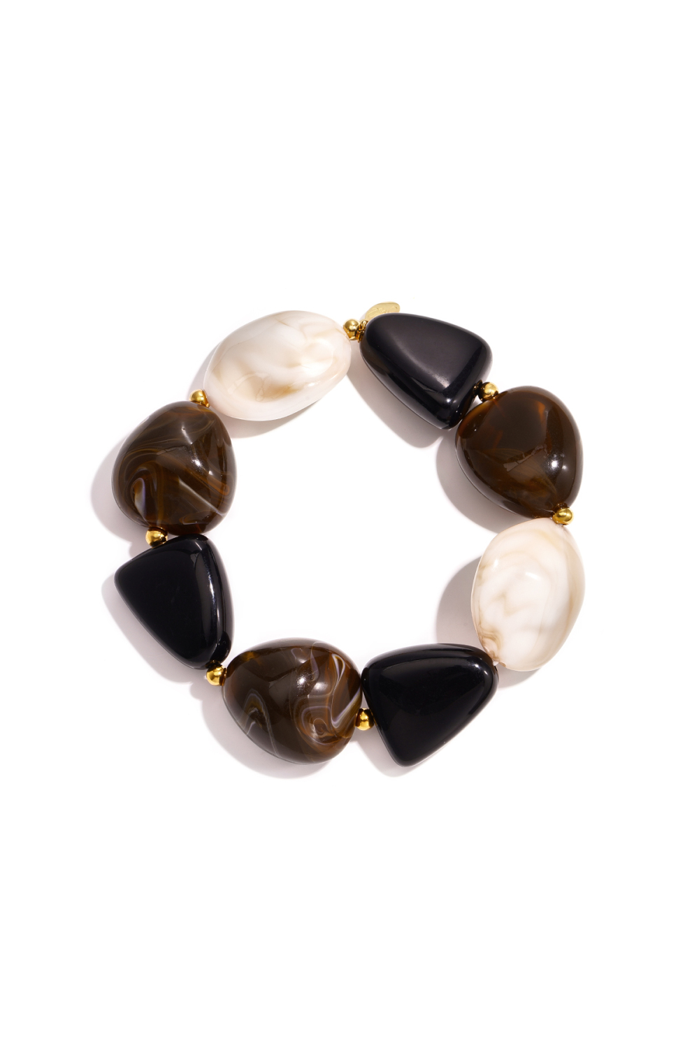 Bracelets En Perles Acryliques De Forme Irrégulière, Collection Simple Daily Simple, Bijoux Pour Femmes 