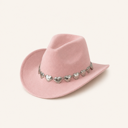 Chapeaux bob bohèmes simples en tissu uni à cœur et haut-de-forme