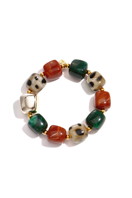 Bracelets en perles acryliques, bijoux simples pour femmes, collection Daily Simple