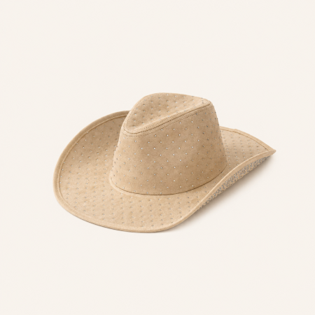 Chapeaux bob bohèmes ethniques unis en polyester ornés de strass