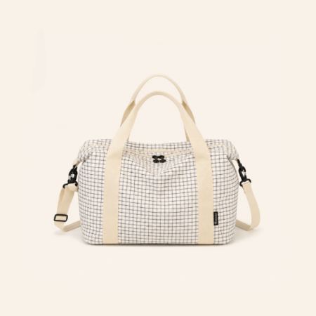 Sacs de sport et de voyage carrés pour femmes, style décontracté, sans couleur unie, en tissu à carreaux