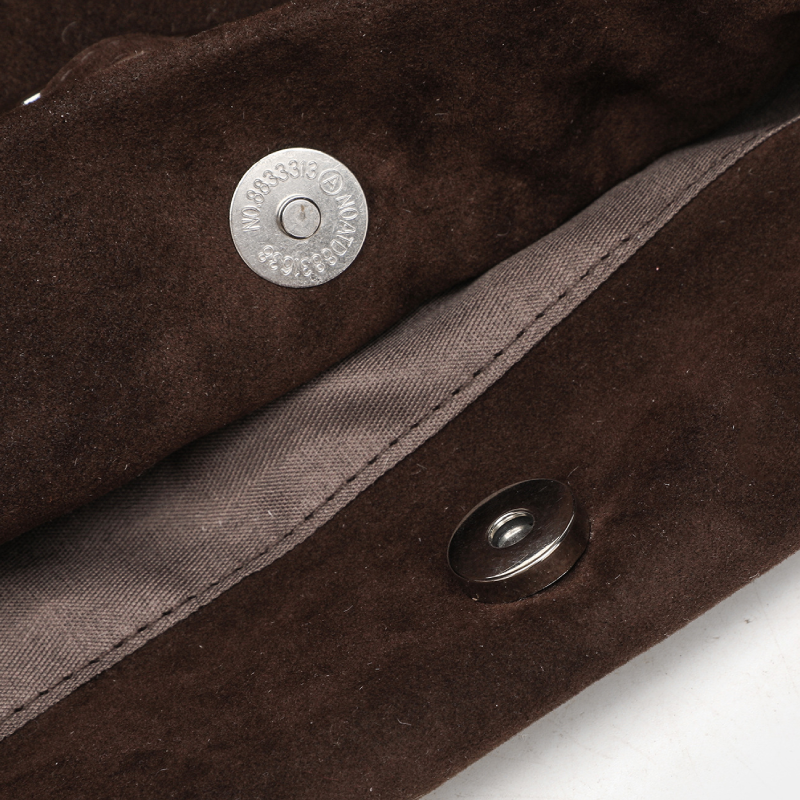 Sacs Cabas Pour Femmes En Daim Uni, Style Décontracté, Avec Détails Métalliques Image6