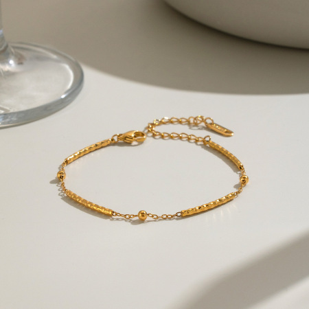Bracelets à maillons pour femmes, en acier inoxydable étanche, couleur or