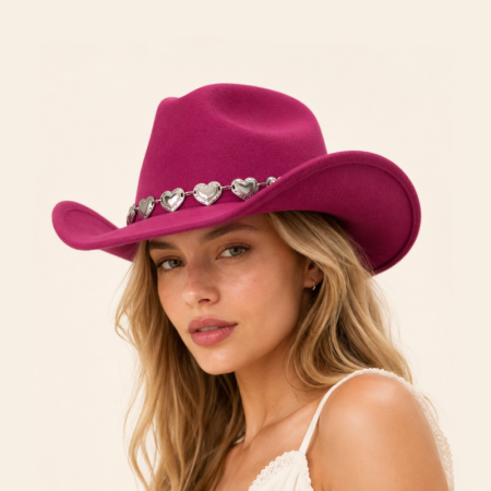 Chapeaux bob bohèmes simples en tissu uni à cœur et haut-de-forme 2