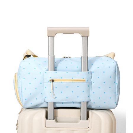 Sacs de sport et de voyage ronds pour femmes, en polyester imprimé à pois unis, style décontracté 2