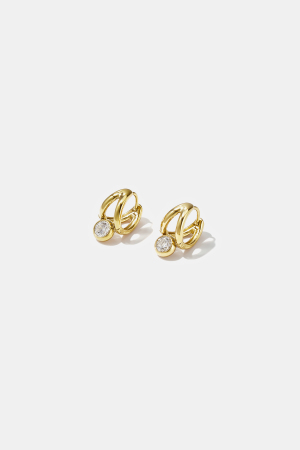 Boucles D'Oreilles Créoles En Acier Inoxydable, Forme Irrégulière, Collection Simple Daily Simple, Bijoux Pour Femmes h5 