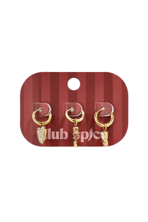 Boucles D'Oreilles En Acier Inoxydable, Style Cœur, Collection Simple, Bijoux Pour Femmes h5 Image3