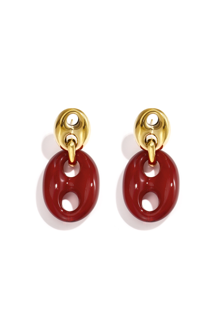 Boucles D'Oreilles Pendantes En Acrylique, Forme Géométrique, Collection Simple Et Décontractée Pour Femmes